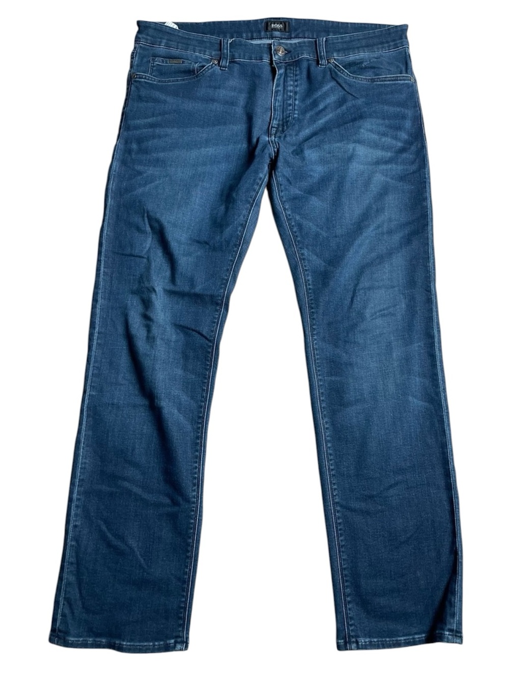 Hugo Boss Indigo Relaxed Straight Jeans